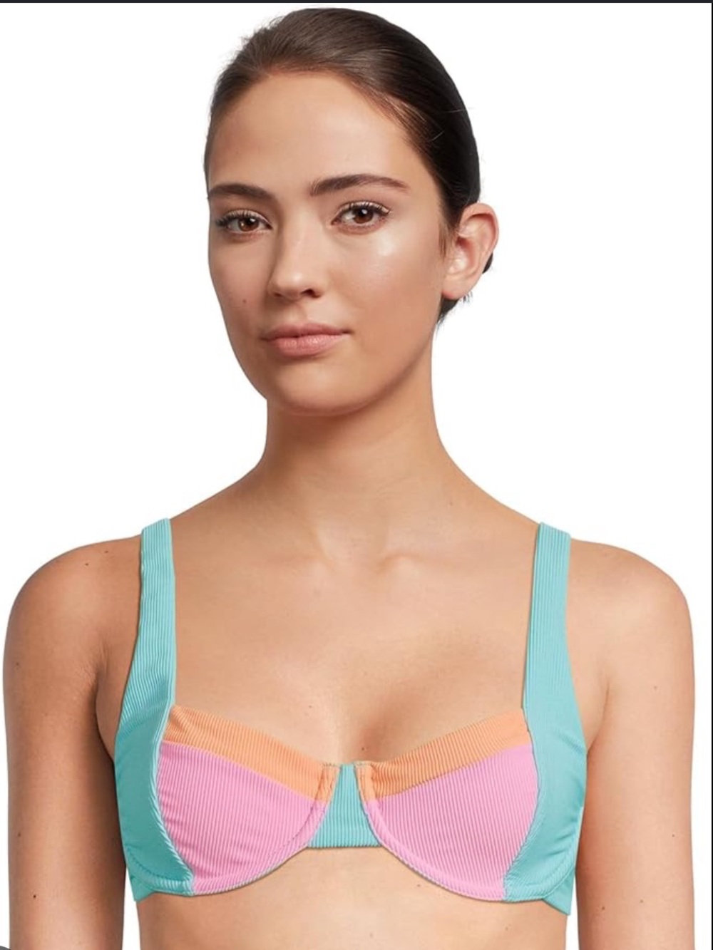 Beach Riot Brooks TOP Crus Crush Colorblock Bikini TOP ONLY SIZE SMALL